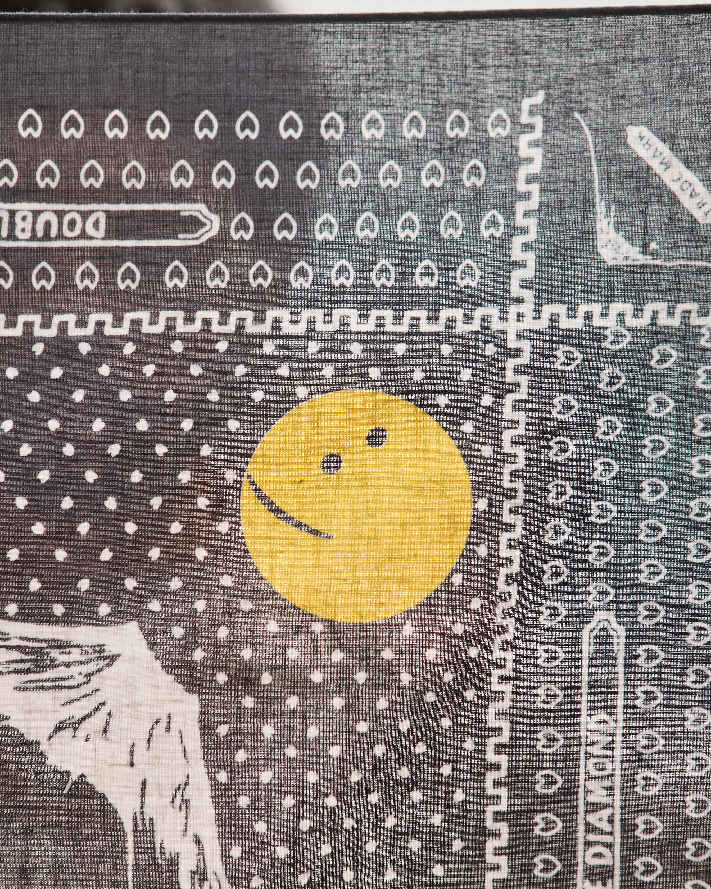 Kapital Fuji Smile Bandana, Black – Glasswing