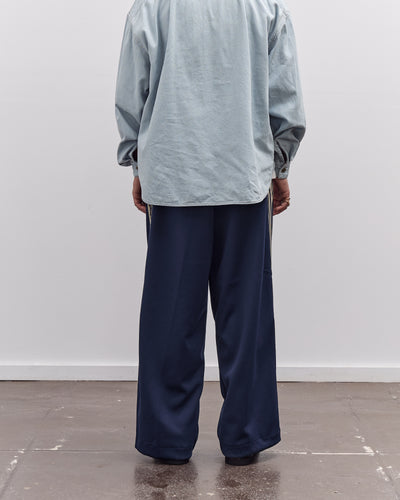 Kapital Smooth Jersey Baggy Track Pants Unisex (BannerStripe), Navy