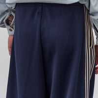 Kapital Smooth Jersey Baggy Track Pants Unisex (BannerStripe), Navy