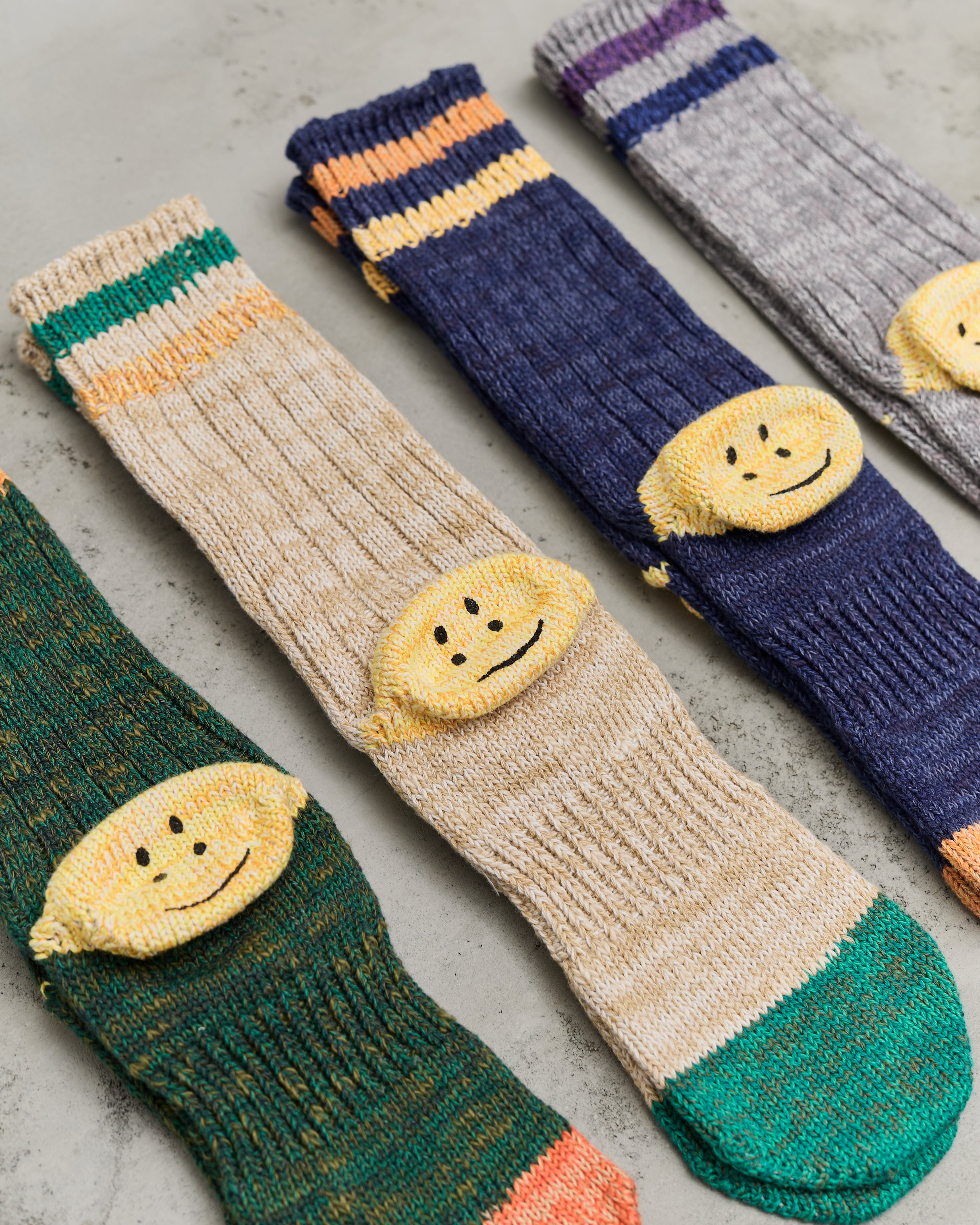 KAPITAL(キャピタル) ギャベソックス KAPITAL]56本 ラスタ RAINBOWY HAPPY HEELソックス - TAKE FIVE