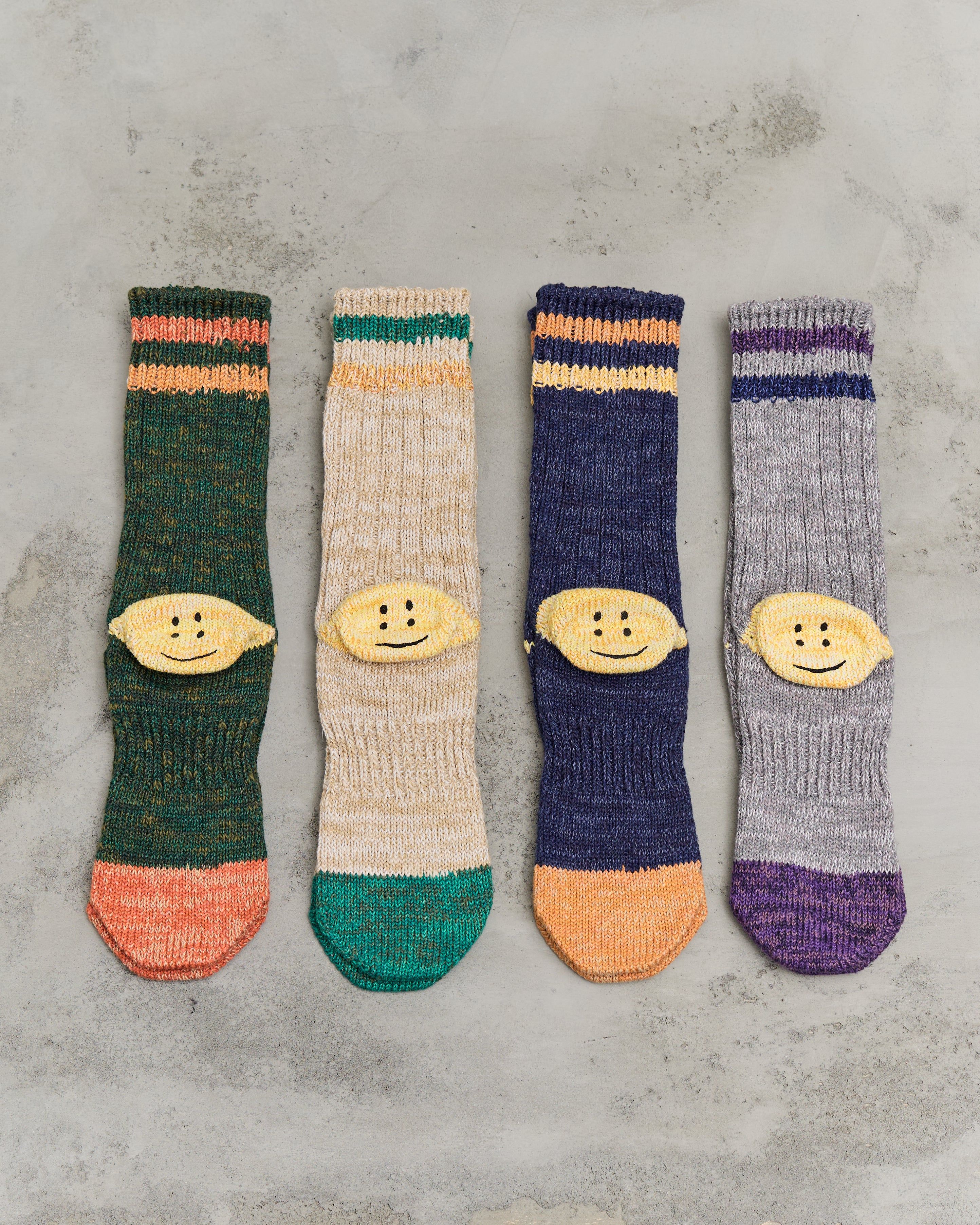 KAPITAL(キャピタル) ギャベソックス KAPITAL]56本 ラスタ RAINBOWY HAPPY HEELソックス - TAKE FIVE