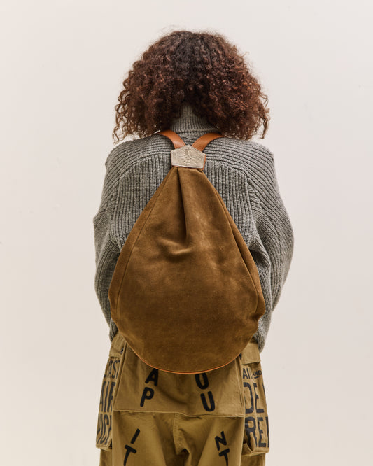 Kapital Suede Herby Medicine Rucksack, Beige