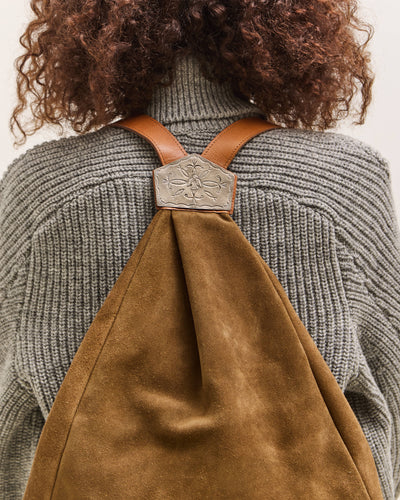 Kapital Suede Herby Medicine Rucksack, Beige