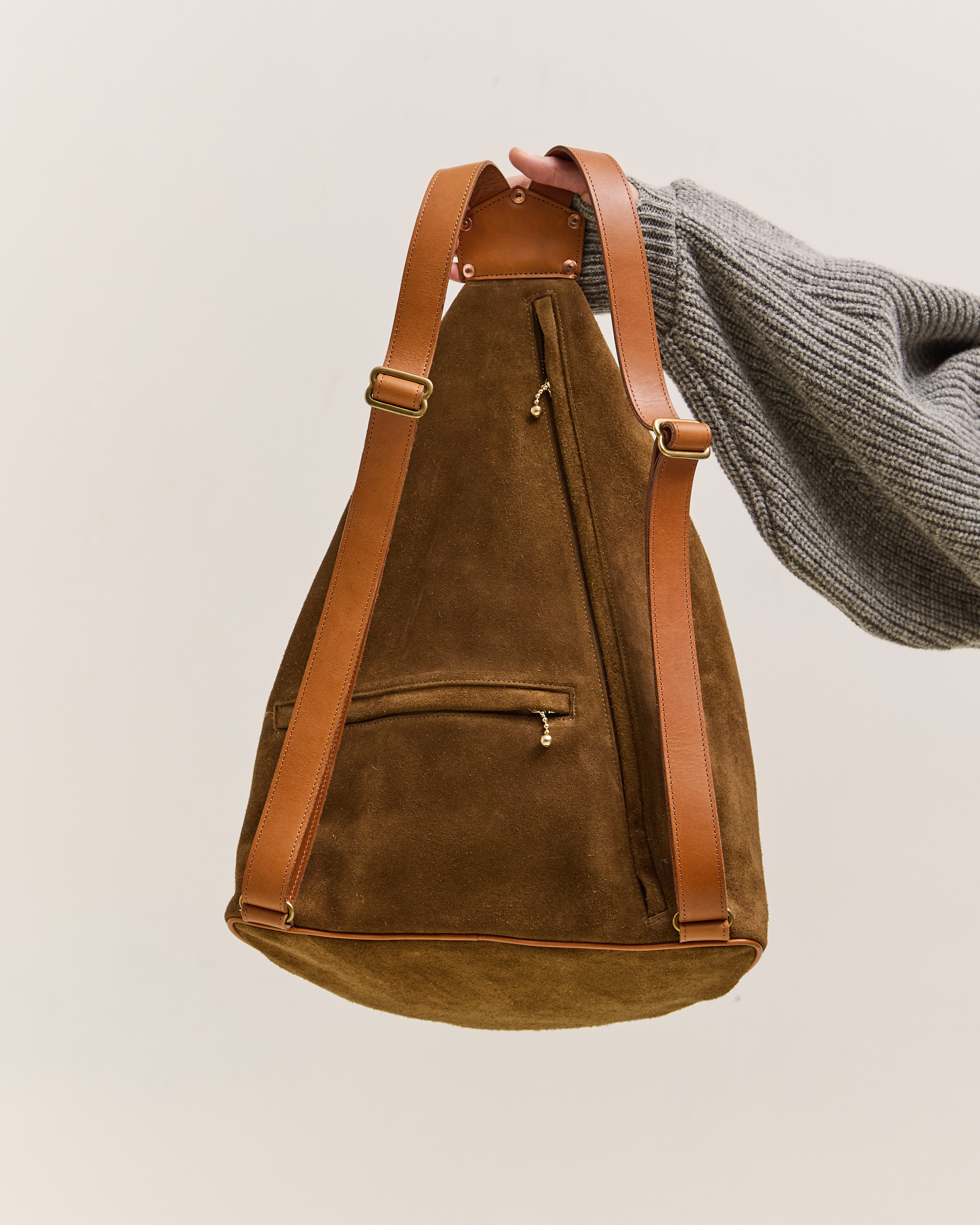 Kapital Suede Herby Medicine Rucksack, Beige – Glasswing