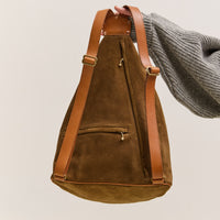Kapital Suede Herby Medicine Rucksack, Beige