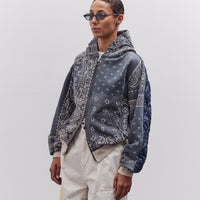 Kapital Swt Knit Bandana Bivouac Hooded Blouson, Black