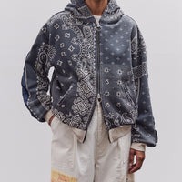 Kapital Swt Knit Bandana Bivouac Hooded Blouson, Black