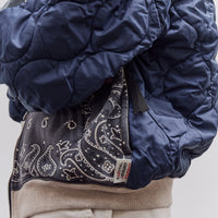 Kapital Swt Knit Bandana Bivouac Hooded Blouson, Black