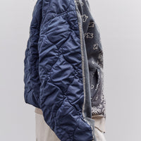 Kapital Swt Knit Bandana Bivouac Hooded Blouson, Black