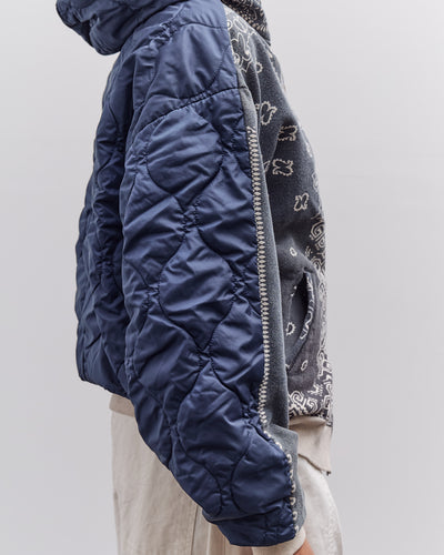 Kapital Swt Knit Bandana Bivouac Hooded Blouson, Black