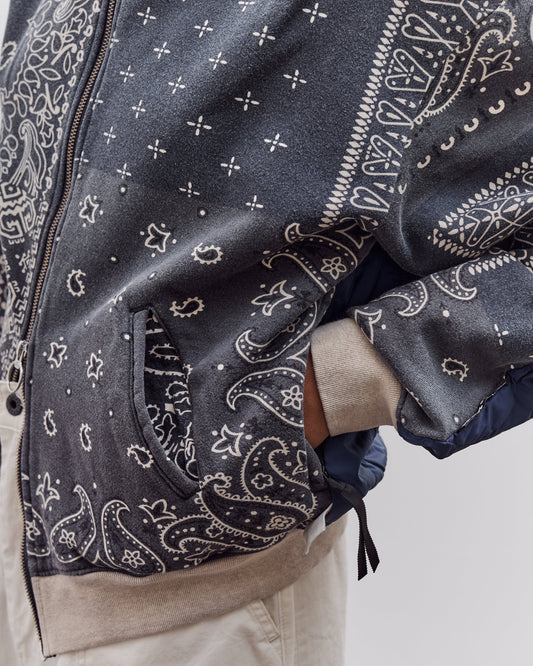 Kapital Swt Knit Bandana Bivouac Hooded Blouson, Black