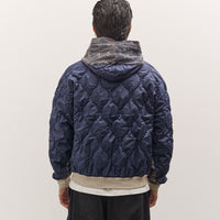 Kapital Swt Knit Bandana Bivouac Hooded Blouson, Black