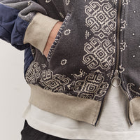 Kapital Swt Knit Bandana Bivouac Hooded Blouson, Black