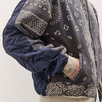 Kapital Swt Knit Bandana Bivouac Hooded Blouson, Black