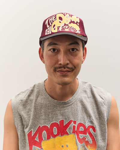 Kapital TH.D.D. Track Cap, Burgundy x BLK