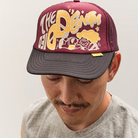 Kapital TH.D.D. Track Cap, Burgundy x BLK