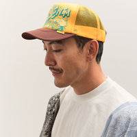 Kapital TH.D.D. Track Cap, GOLD x BROW