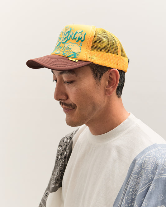 Kapital TH.D.D. Track Cap, GOLD x BROW