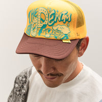 Kapital TH.D.D. Track Cap, GOLD x BROW