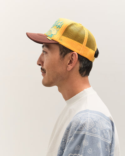 Kapital TH.D.D. Track Cap, GOLD x BROW