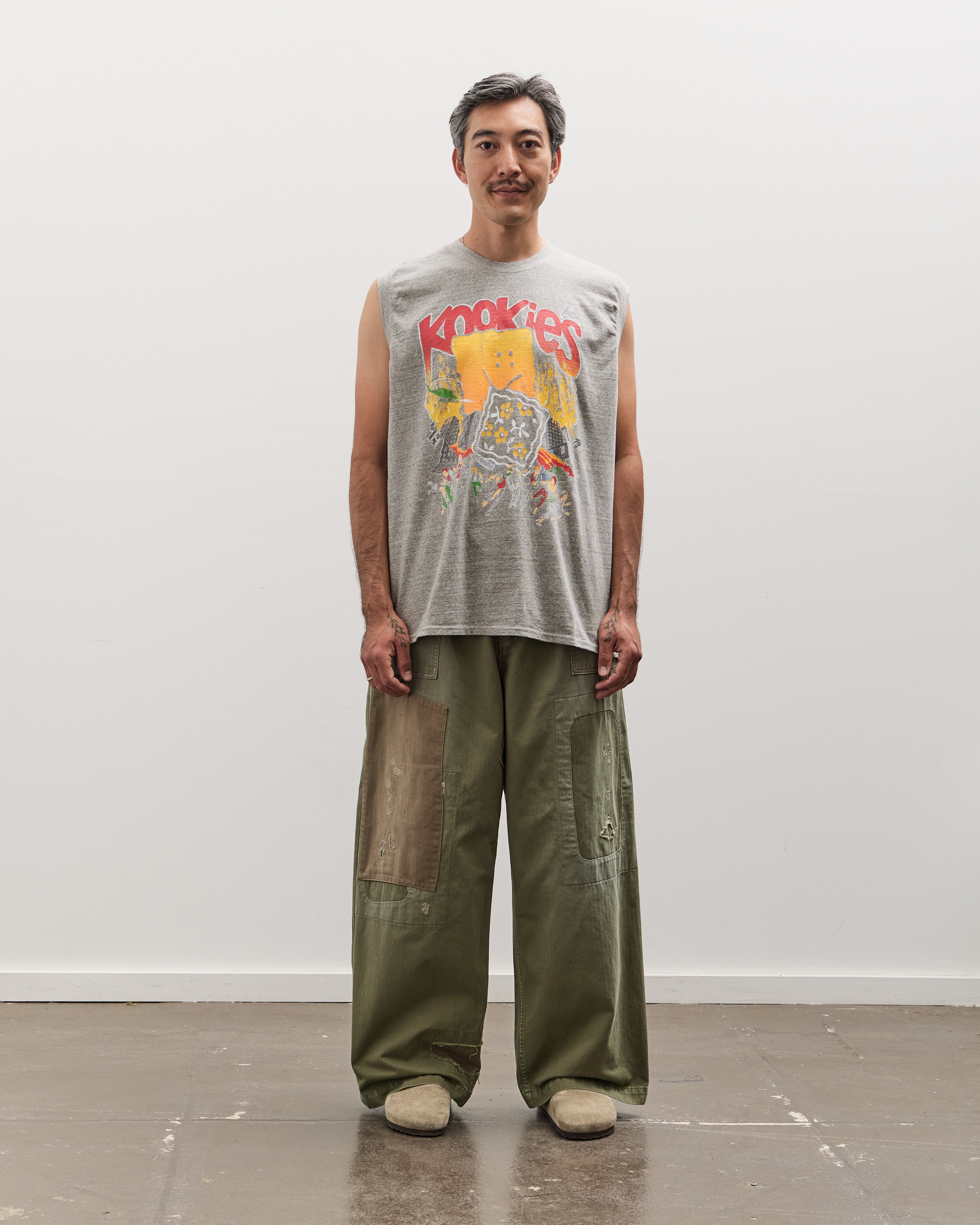 Kapital Unisex TOP Jersey Non-Sleeve BIG-T (BUSTER PECKISH BOWY