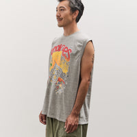 Kapital Unisex TOP Jersey Non-Sleeve BIG-T (BUSTER PECKISH BOWY), Gray