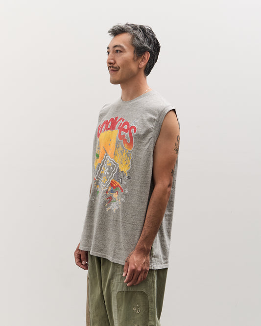 Kapital Unisex TOP Jersey Non-Sleeve BIG-T (BUSTER PECKISH BOWY), Gray