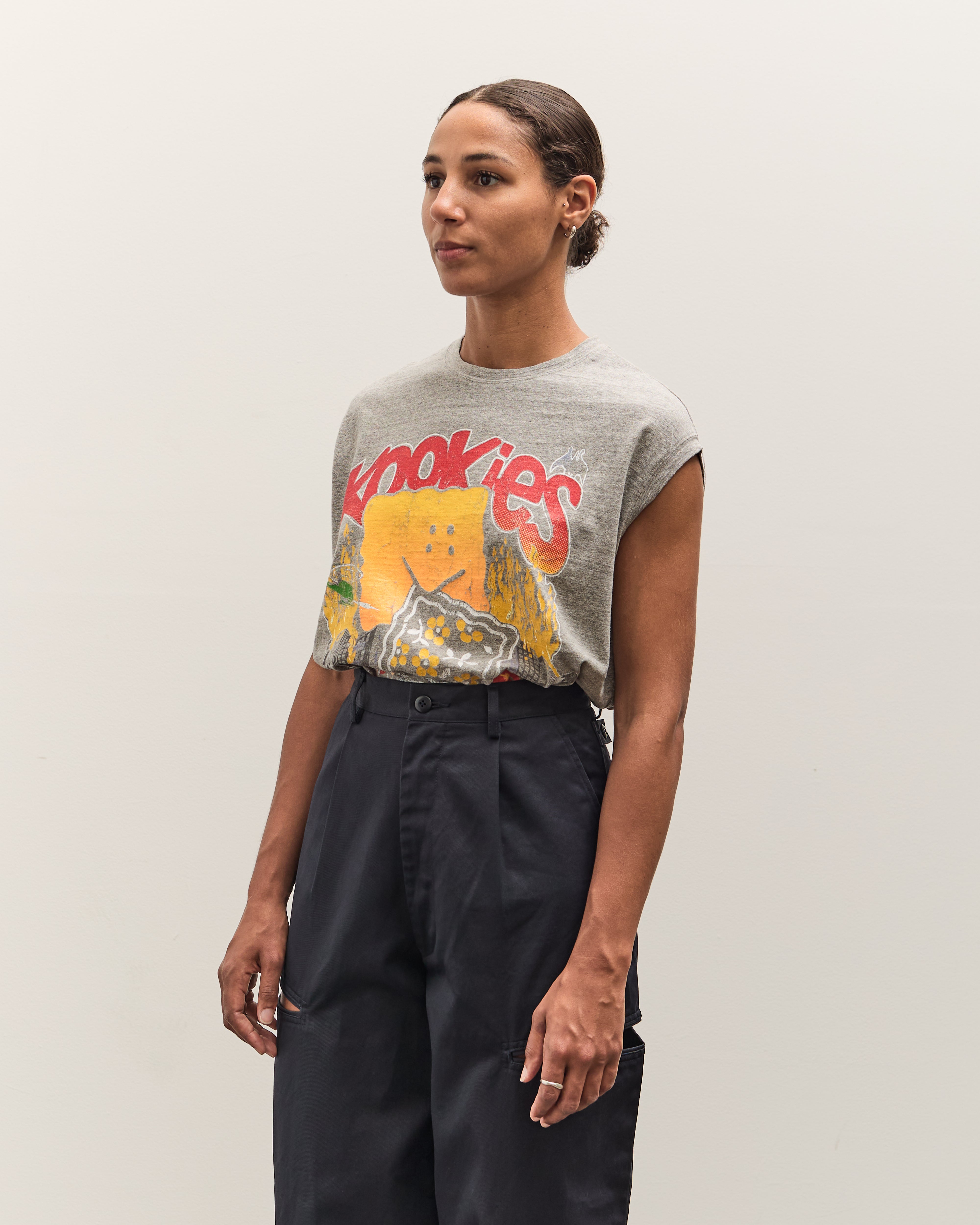 Kapital TOP Jersey Non-Sleeve BIG-T (BUSTER PECKISH BOWY), Gray Kapital TOP Jersey Non-Sleeve BIG-T (BUSTER PECKISH BOWY), Gray