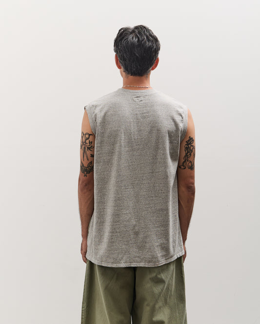 Kapital Unisex TOP Jersey Non-Sleeve BIG-T (BUSTER PECKISH BOWY), Gray