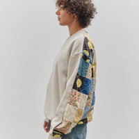 Kapital American Quilt BIG Sweatshirt, Ecru