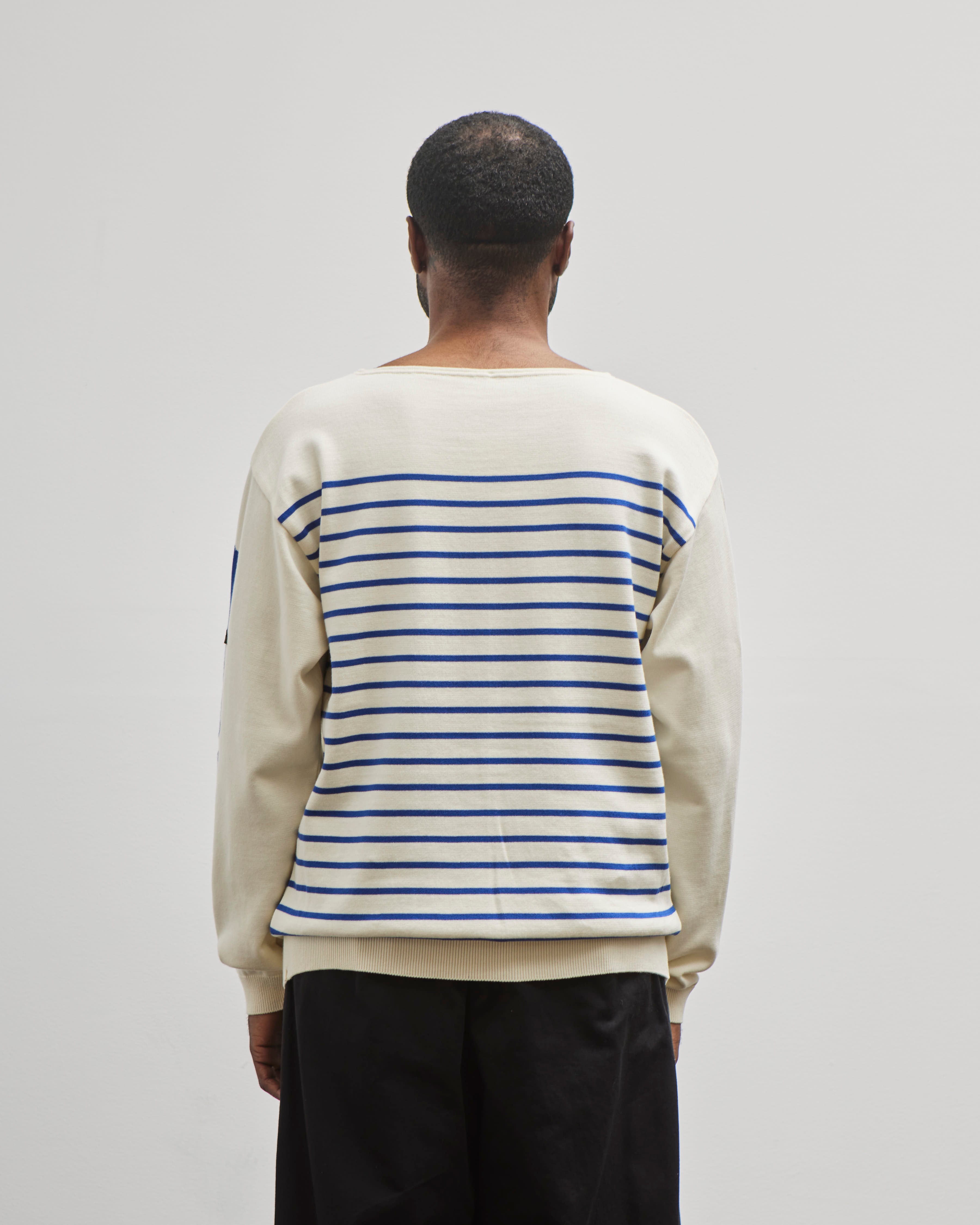 ★★ ★★ Striped Structure Sweater T12F1KPO250 Heritage Cotton Shaker-stitch Crewneck Sweater In Stripe For