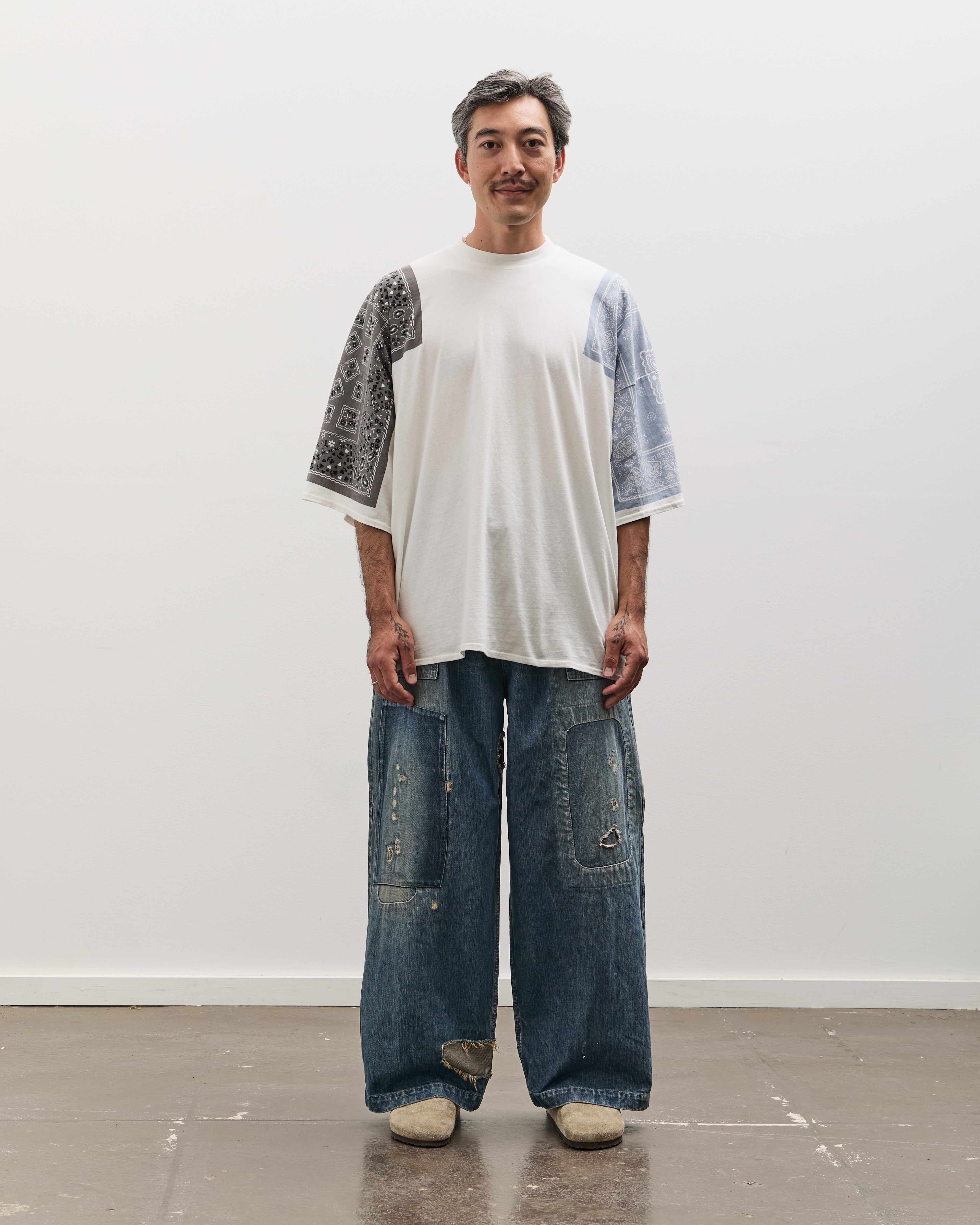 Kapital Unisex 18.5/-Jersey Bandana HUGE T (COOKIE), Sax – Glasswing