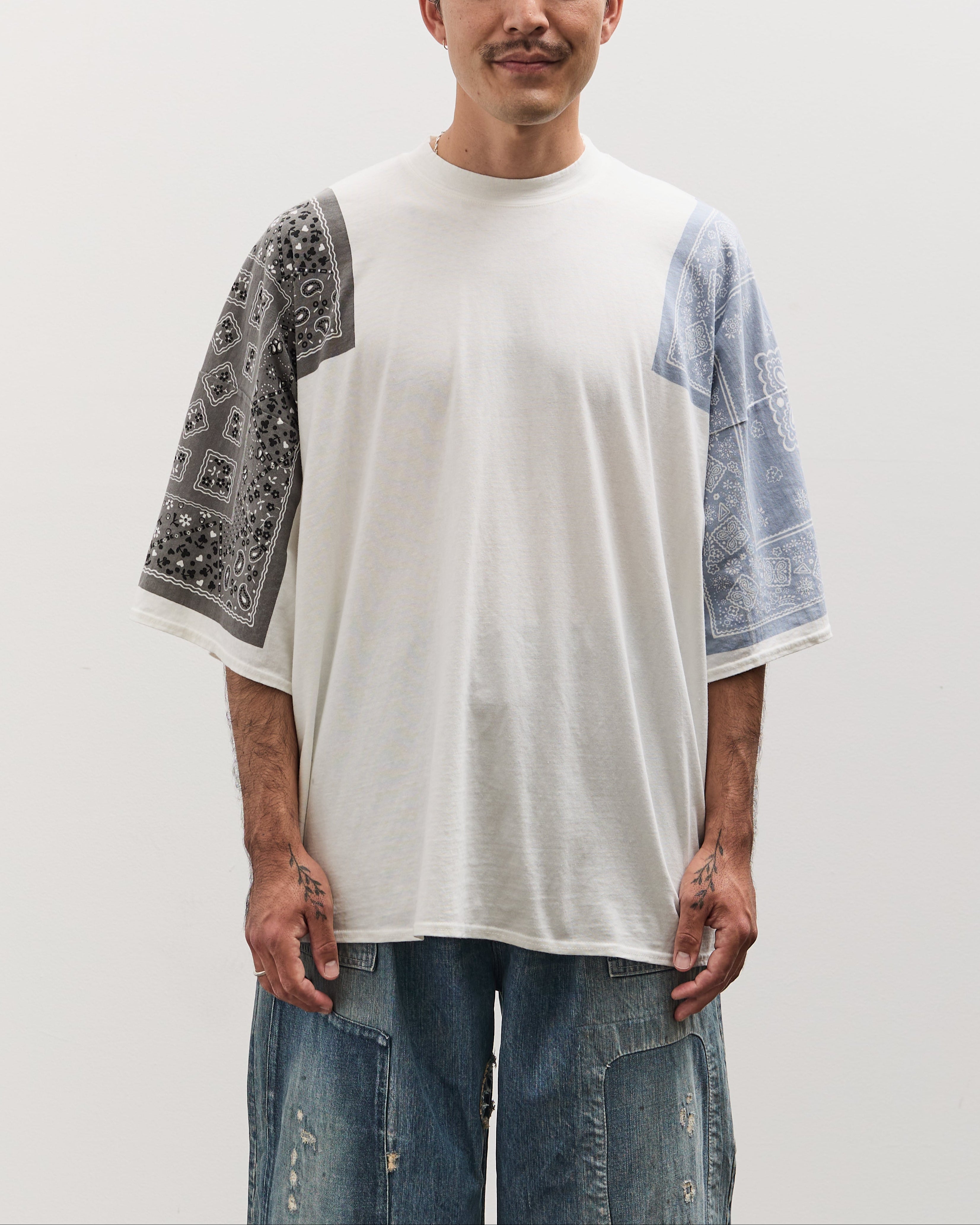 Kapital Unisex 18.5/-Jersey Bandana HUGE T (COOKIE), Sax – Glasswing