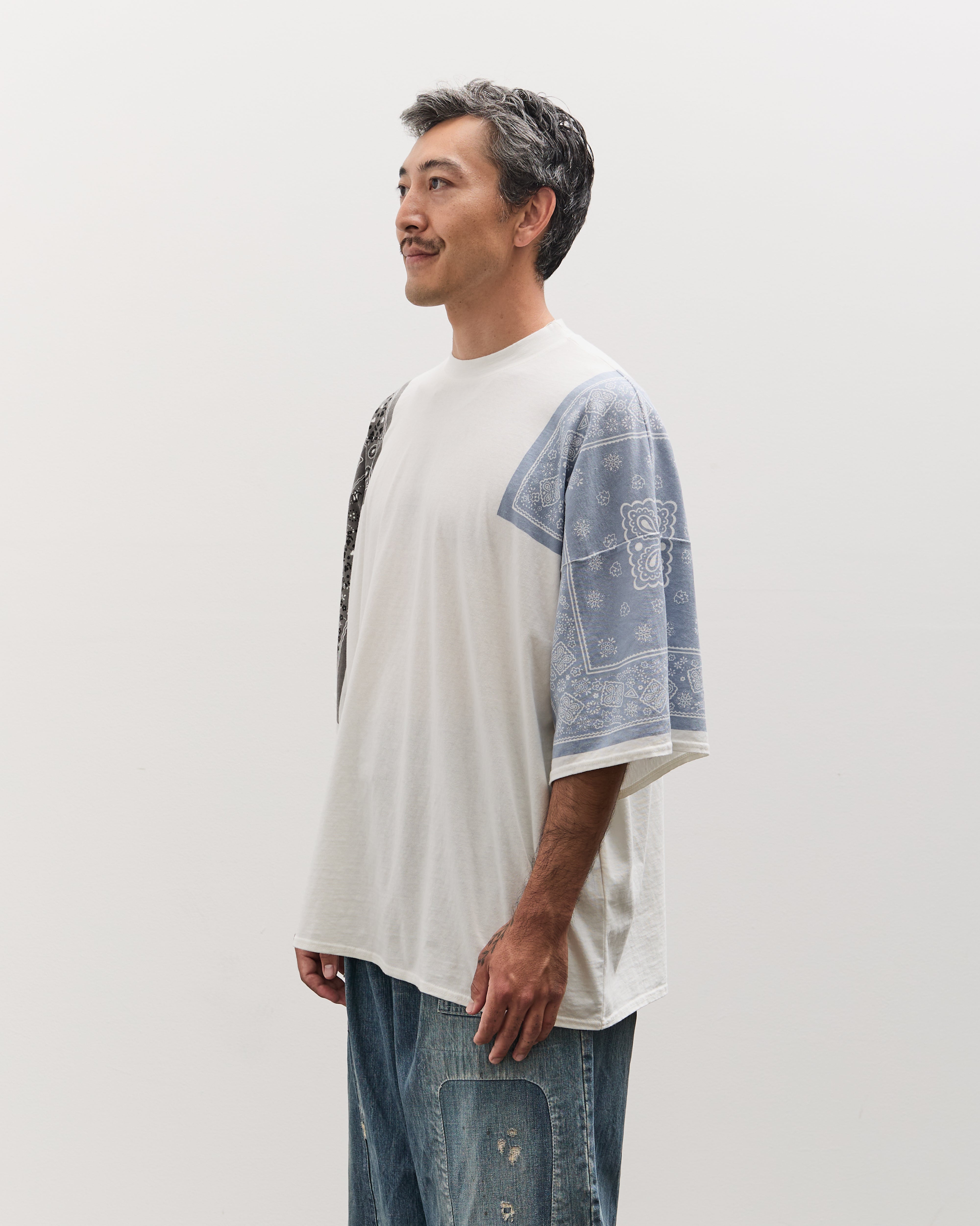 Kapital Unisex 18.5/-Jersey Bandana HUGE T (COOKIE), Sax – Glasswing