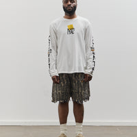Kapital Unisex 20/-Jersey Crew Long Sleeve T (PECKISH KAP), Yellow