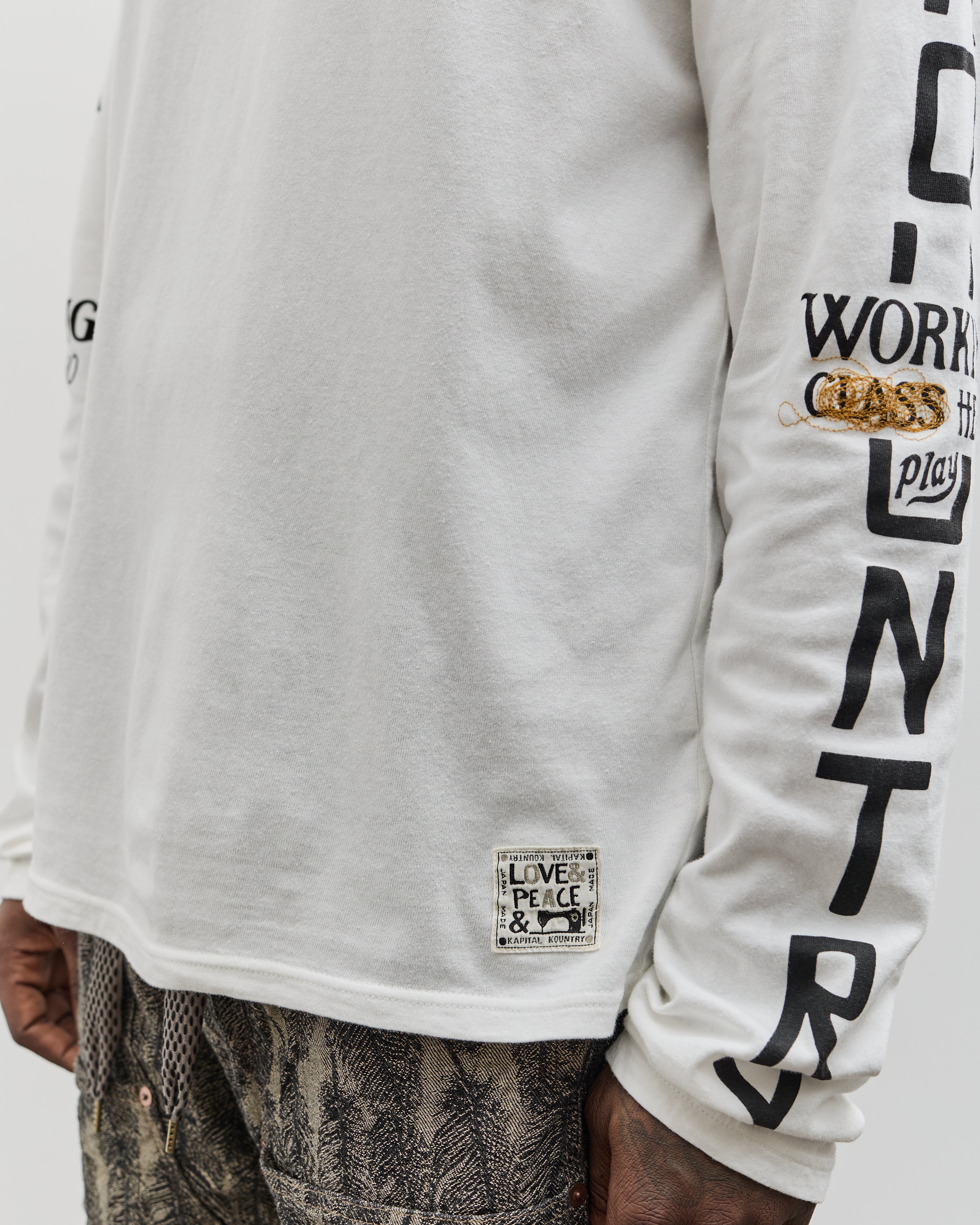 トップス PACCBET LONG SLEEVE CUTSEW WHITE S PACCBET LONG SLEEVE CUTSEW WHITE S