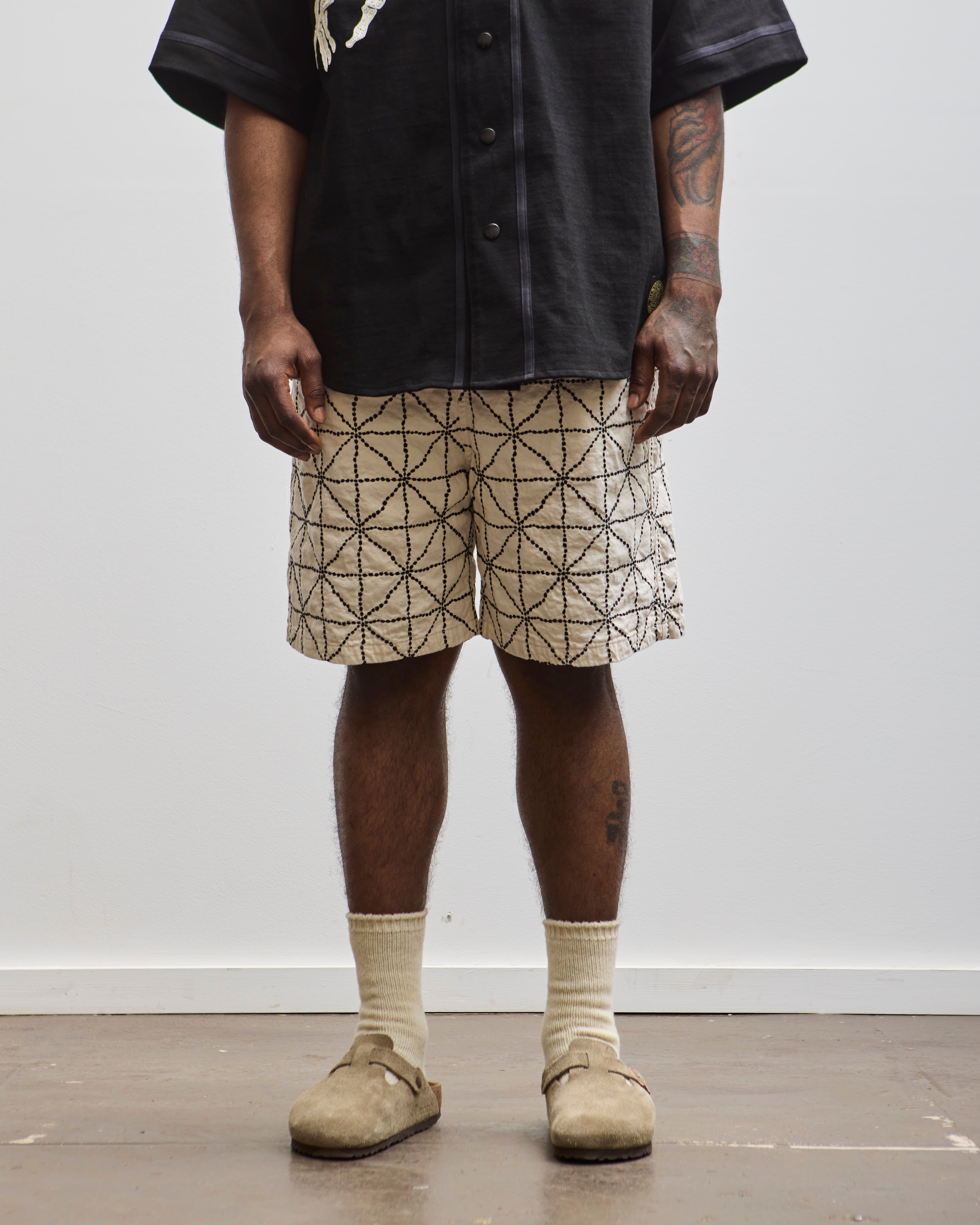 小物 KAPITAL Kapital 10oz Denim EASY Short Pants, Furoshiki Embroidery IDG