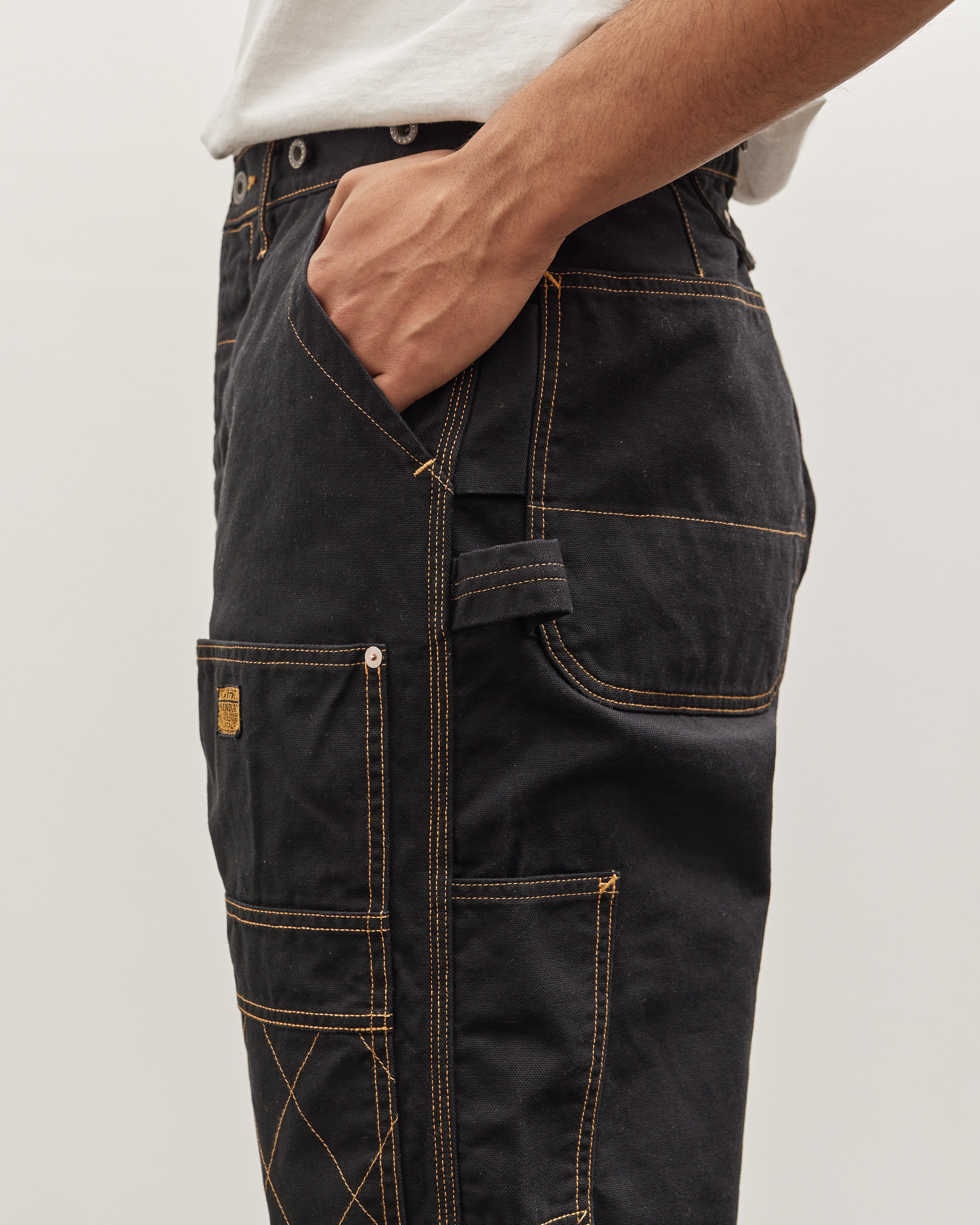 Kapital Unisex Light Canvas Lumber Pants, Black – Glasswing