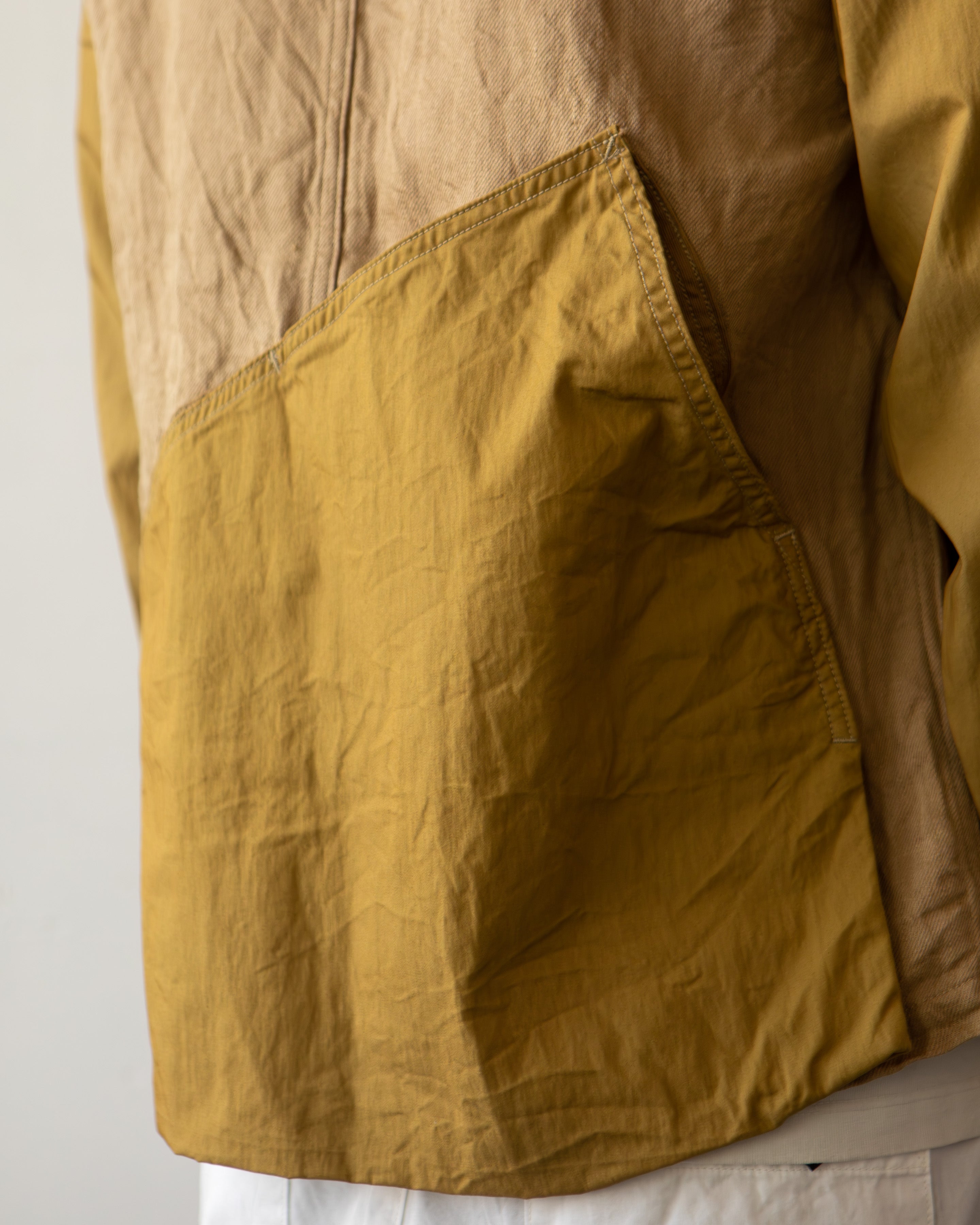 Kapital Unisex Linen Chino Cloth Ringoman Coverall, Beige