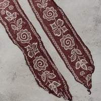 Kapital WASHER Silk MOGA Scarf (ESCARGOT FLOWER),  Brown