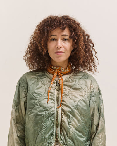 Kapital Washer Silk Neckerchief, Sambo Paisley, Orange