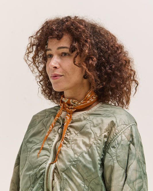 Kapital Washer Silk Neckerchief, Sambo Paisley, Orange