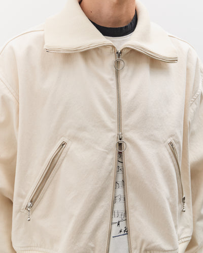 Kapital Water-Repellent Canvas ZIP-UP Blouson, Ecru