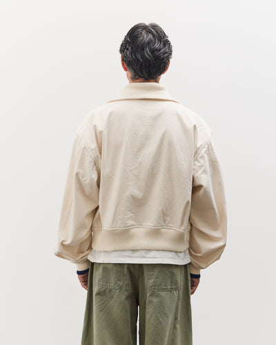 Kapital Water-Repellent Canvas ZIP-UP Blouson, Ecru