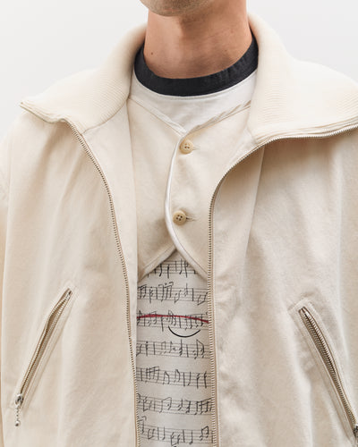 Kapital Water-Repellent Canvas ZIP-UP Blouson, Ecru