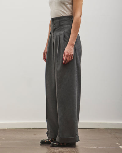 Kapital Wool Blend Stripe BOOGIE DAY Suit Pants, Gray