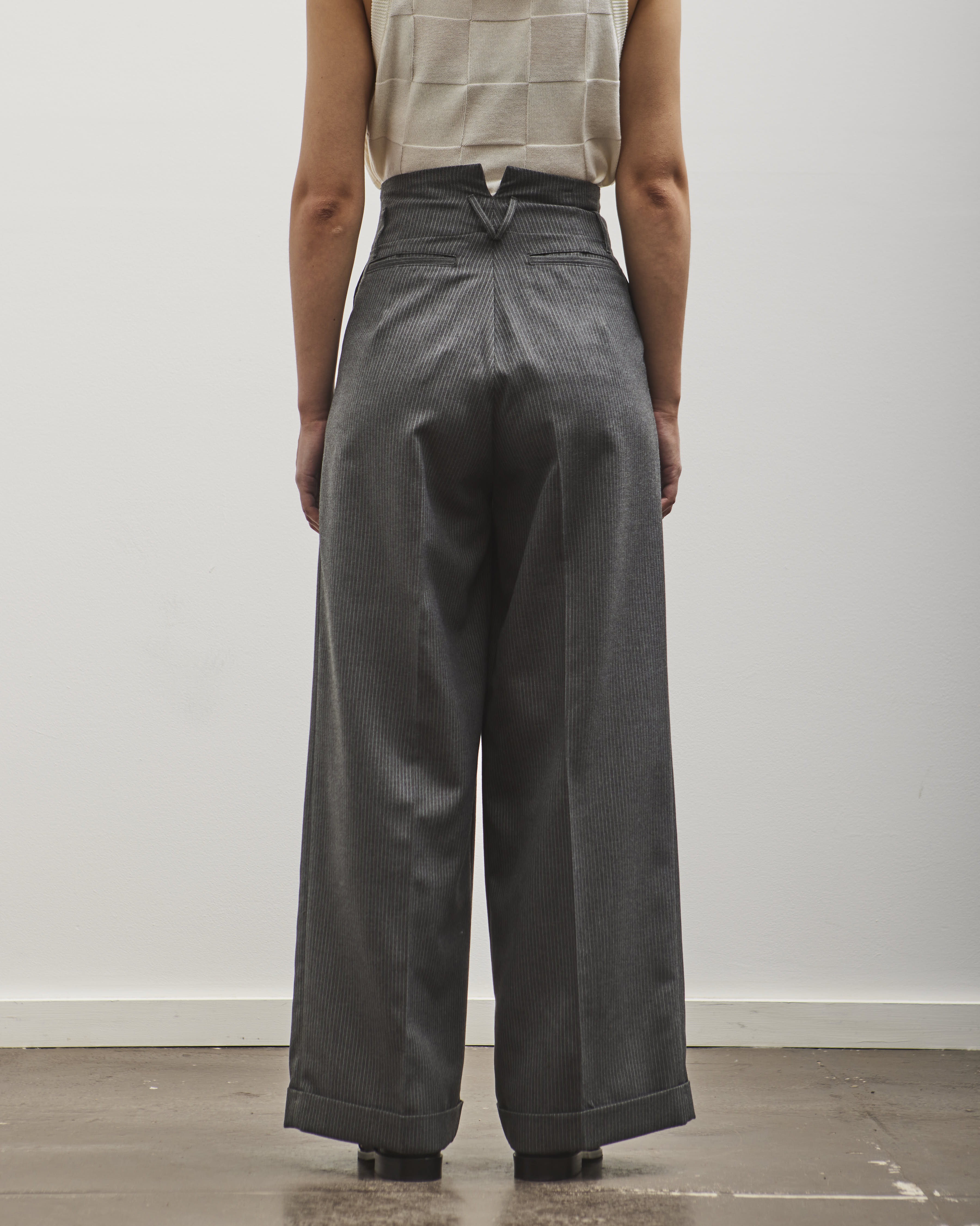 Kapital Wool Blend Stripe BOOGIE DAY Suit Pants, Gray