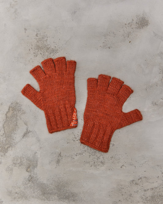 Kapital Wool Folktale Gloves, Orange