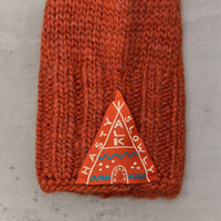 Kapital Wool Folktale Gloves, Orange