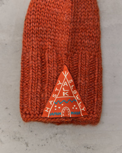 Kapital Wool Folktale Gloves, Orange